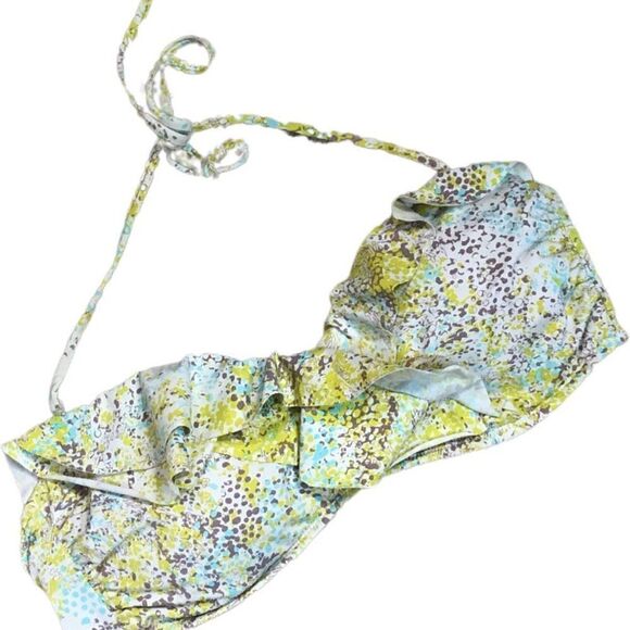 Old Navy 🌟2/$20 SWIM SALE 🌟 Ruffled Strapless Bikini Top, Med. - Picture 1 of 3